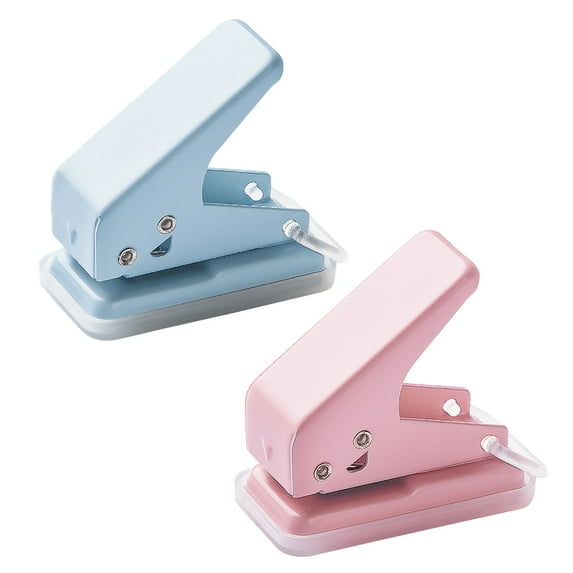 YongCo 2 Pcs Practical Small Punching Pliers 6mm Single Hole Punch Paper Punch Hole Puncher for Photos Greeting Cards