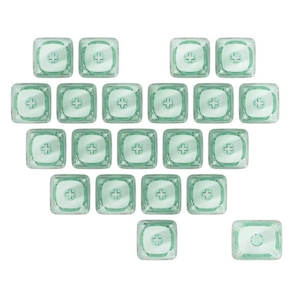 YongCo 21Keys PC Heart Keycap MOA Profile 1U 1.25U Not Engraving Blank Key Cover Unique Key Button for Mechanical Keyboards