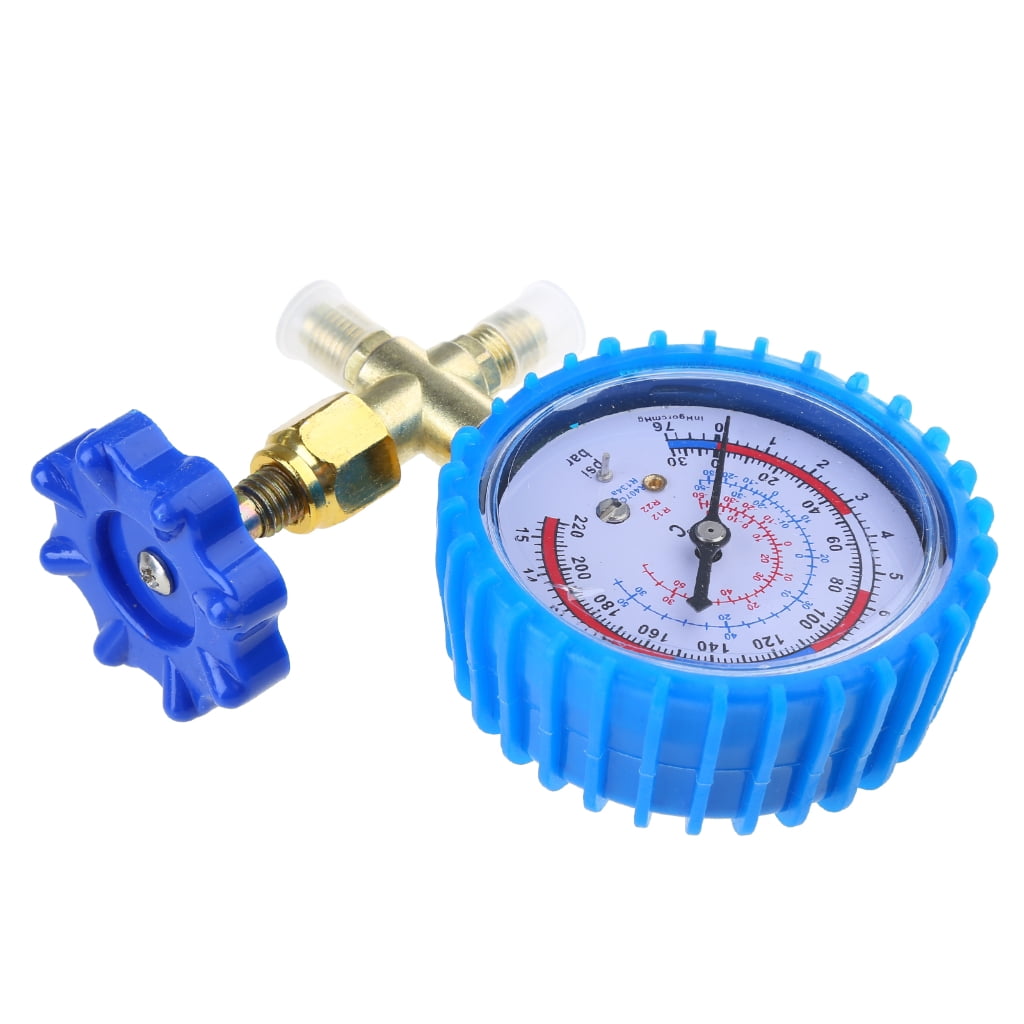 YongCo 220PSI 500PSI Professional Air Conditioning Refrigerant Recharge Pressure Gauge Manometer