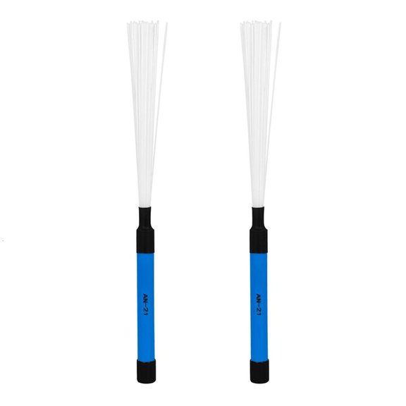 YongCo 2Pcs Drum Brushes Snare Brush Jazzes Drum Brushes Professional Nylon Wire Brush