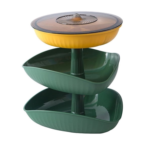 YongCo 3 Tier Detachable Candy Snacks Storage Box Fruit Plate Serving Dessert Holder
