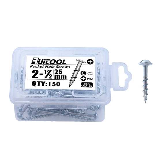 YongCo 32 /25/38/50/63mm Galvanized Round for Head Ph2 Coarse Thread Screws with Box Woodworking Angled Hole Screws