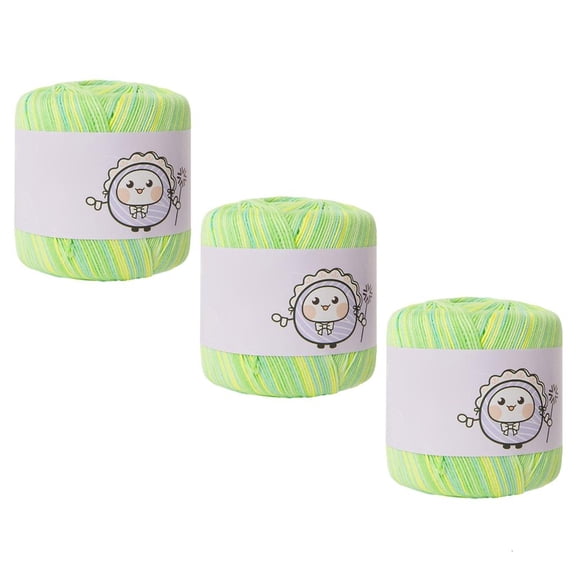 YongCo 3Pcs Cotton Crafting Thread Singed Finish Fade Flexible For Intricate Stitching And Sewing