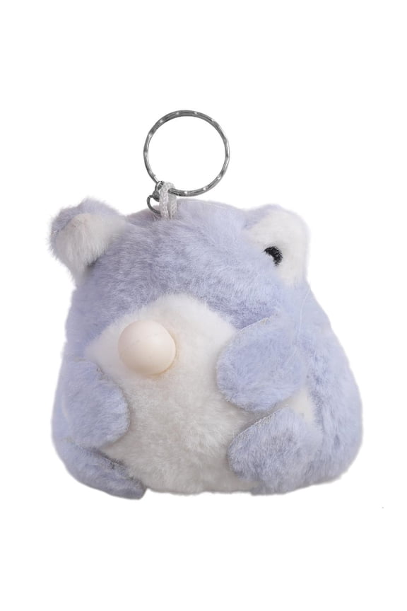 4.3 Inch Frog Plush Keyring Squishy and Bubble Blowing Fun Keychain for Kids and Adults Interactive Frog Keyring