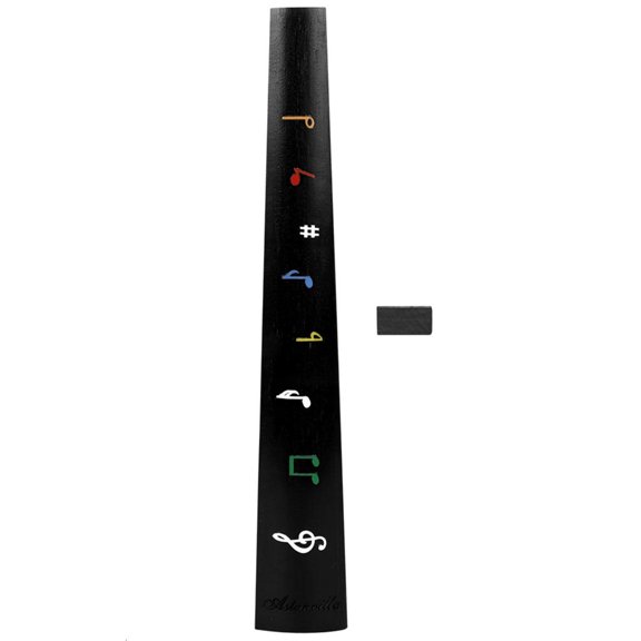 YongCo 4/4 Size Violin Fingerboard Fiddle Replacements Finger Board Ebony Violin Neck Pad Violin Fingerboard Violin Accessory