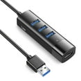 thumbnail image 1 of YongCo 4 Port USB3.0 Hub for Laptop 5Gbps Multiport Adapter Portable Travel USB Hub, 1 of 11