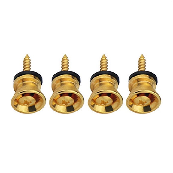 YongCo 4Pcs Guitar Strap Locks Buttons Straplocks for Acoustics, Ukuleles, Bass, Banjos