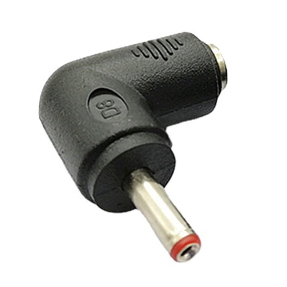 YongCo 5.5x2.1mm Female to 3.5x1.35mm Male Connector Adapter Elbow Conversion Head for Laptops Notebook Computer Accessories