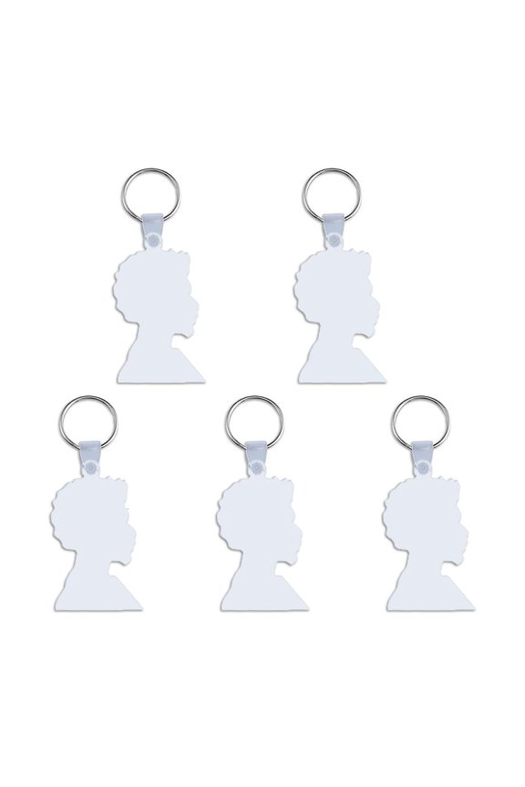 5 African for Head MDF Sublimation Blank Keychains Heat Transfer DIY Blank Keych