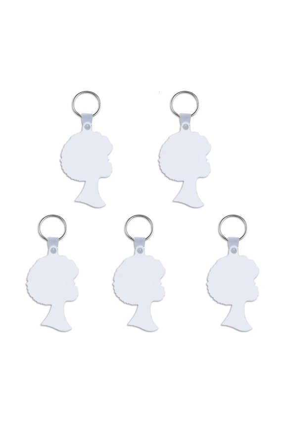 5 African for Head MDF Sublimation Blank Keychains Heat Transfer DIY Blank Keych
