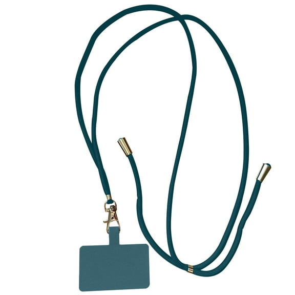 YongCo 59" Long Adjustable Phone Lanyard Anti-lost Cellphone Chain Strap Detachable Colorful Neck Cord Charm for Key