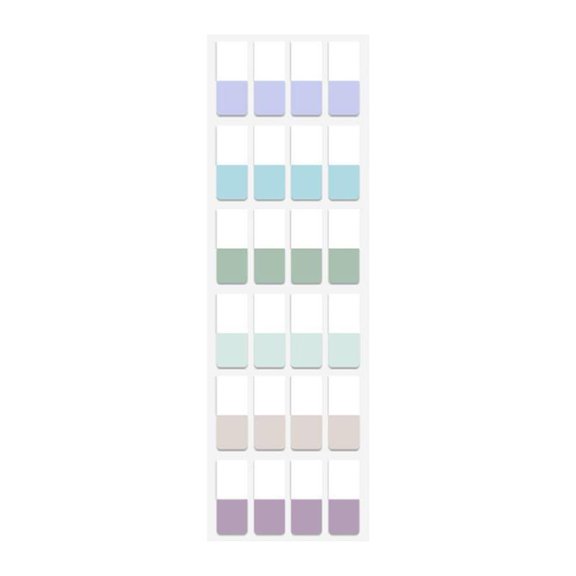 YongCo 60/120/240Pcs Adhesive PET Index Labels Reading Note Page Markers for Notebook