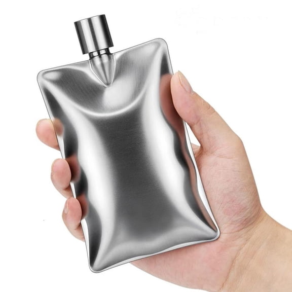 YongCo 6oz Square Wine Flasks Stainless Steels Hip Flasks Portable Outdoor Whiskeys Pots Pocket Container Enduring