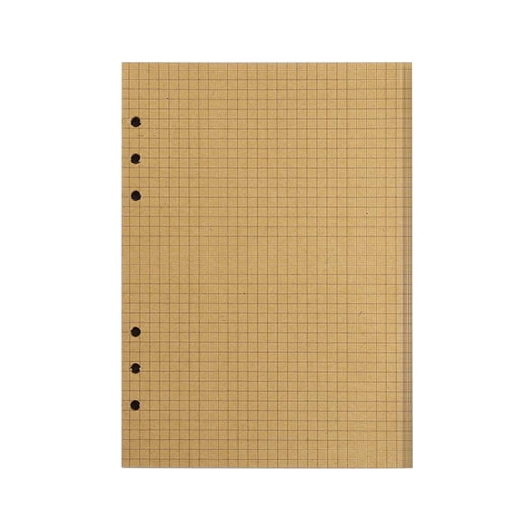 YongCo 80 Sheets 6 Holes Refillable Filling Paper Grid Refill Paper Line Paper