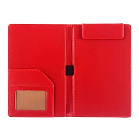 YongCo A 5 Small File Folder PU Leather Clipboard Memo Clipboard Menu Clipboard
