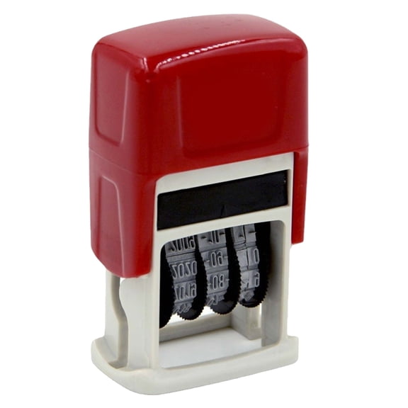 YongCo Adjustable English Date Stamp for Scrapbook Packaging Rubber Date Roller Stamp