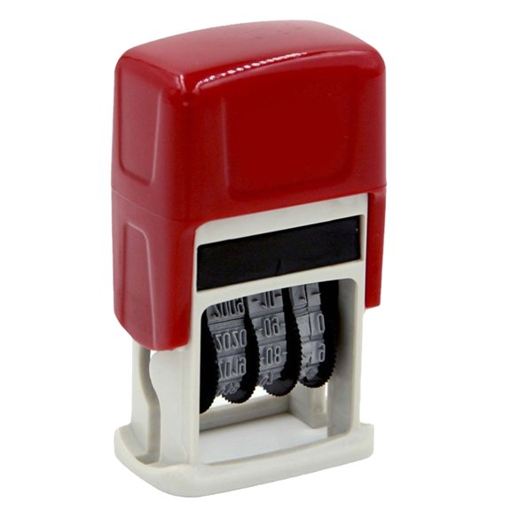 YongCo Adjustable English Date Stamp for Scrapbook Packaging Rubber Date Roller Stamp