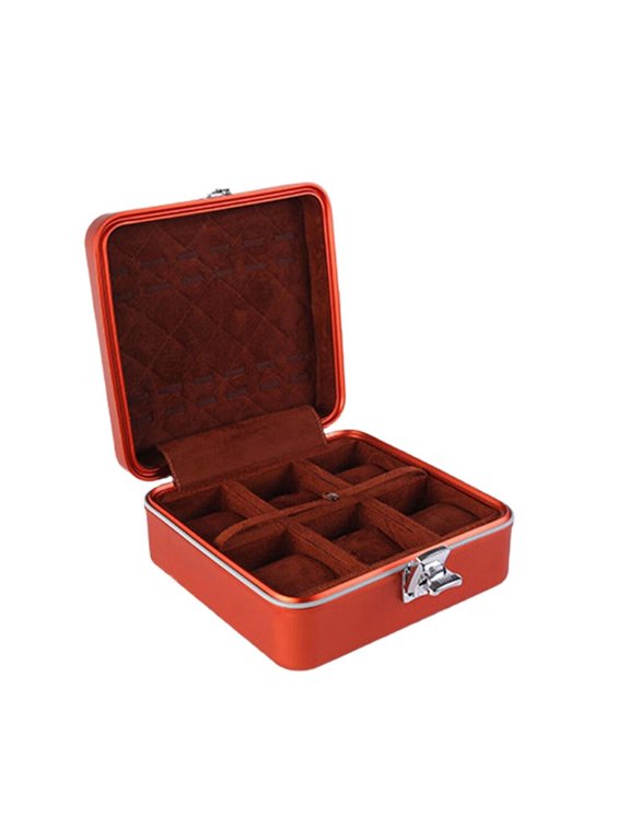 Aluminum Watch Storage Box with Shockproof Foam Lining for Enhances Protections Impacts Construction Organizer