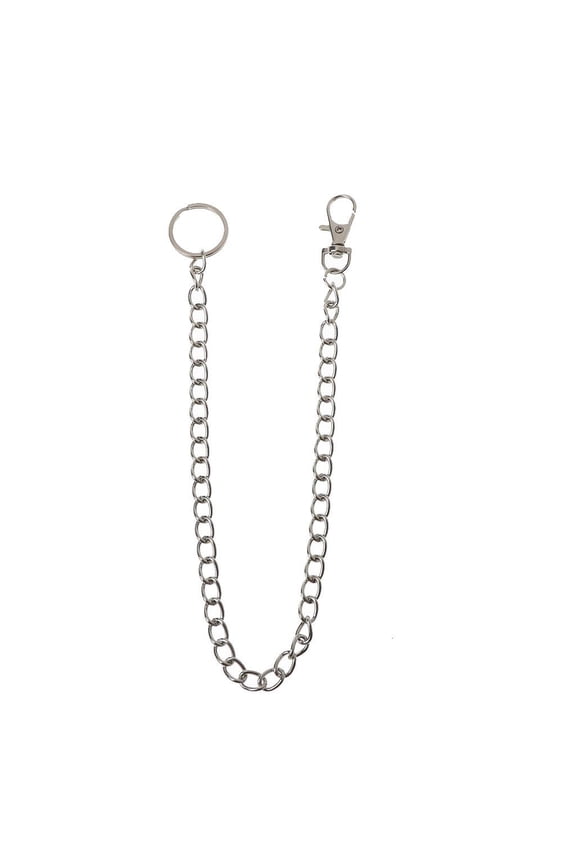 Anti-lost for Key Chain 16" Pants Chain Pocket Chain with Keyring for Jeans Wall