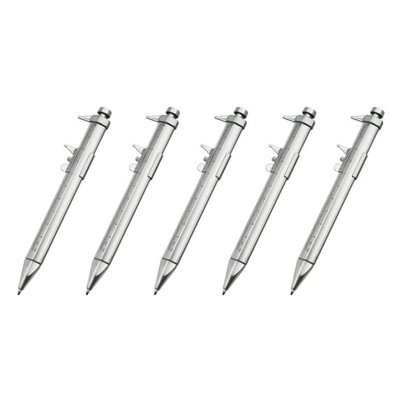 YongCo Ballpoint Pen Students Stationery Vernier Caliper Pen 0-100mm Black/Blue Gel Inks Multifunction Measuring Ruler