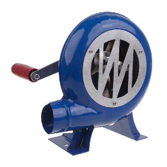YongCo Barbecue Fan, BBQ Blower 150/120/80W Blacksmith Forges Blower with Duct Iron Gear Portable Manual Blower for Camp