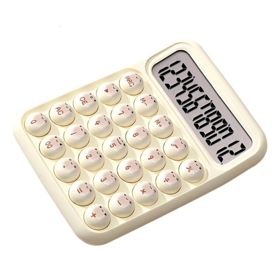 YongCo Bread Design Calculator, Large LCD Screen with 12-Digit Display and Big Buttons, for School and Use