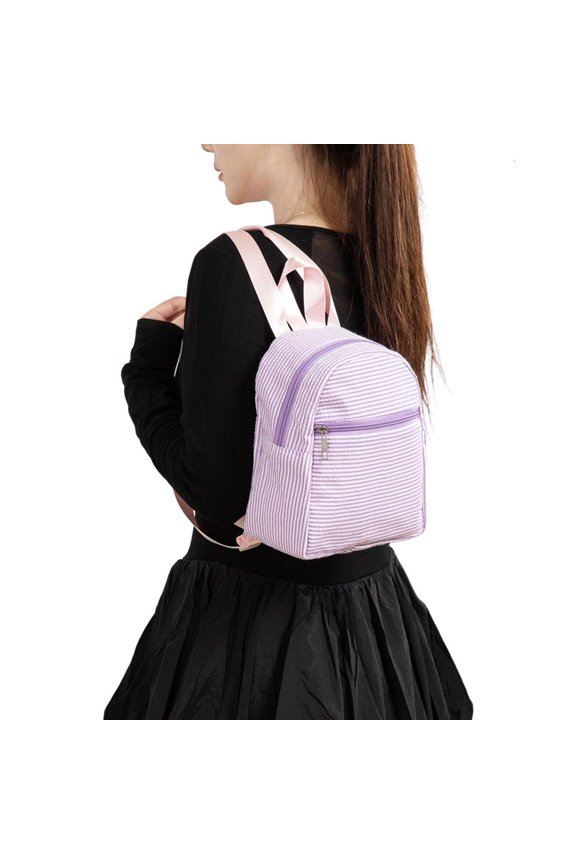 Bubble Textured Backpack Portable Travel Bag With Organizational Pockets Polyester Materials