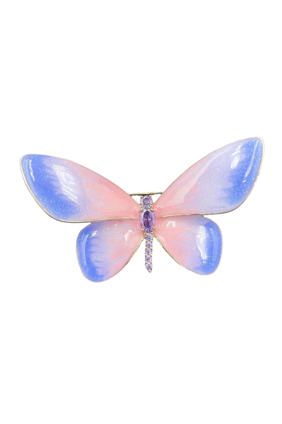 Chic Pink Cocoons To Butterfly Copper Pin Premium Jewelry Chic Butterfly Pin For Stylish Women And Formal Event