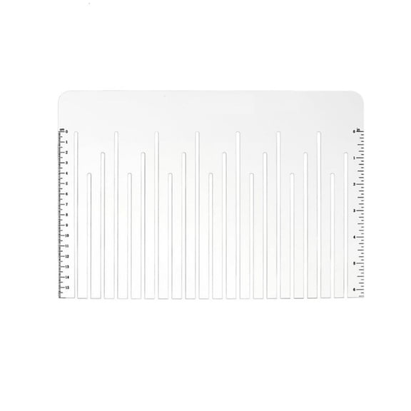 YongCo Clear Acrylic Sewing Ruler Featuring Florals Pattern for Fabric Measuring and Cutting Projects