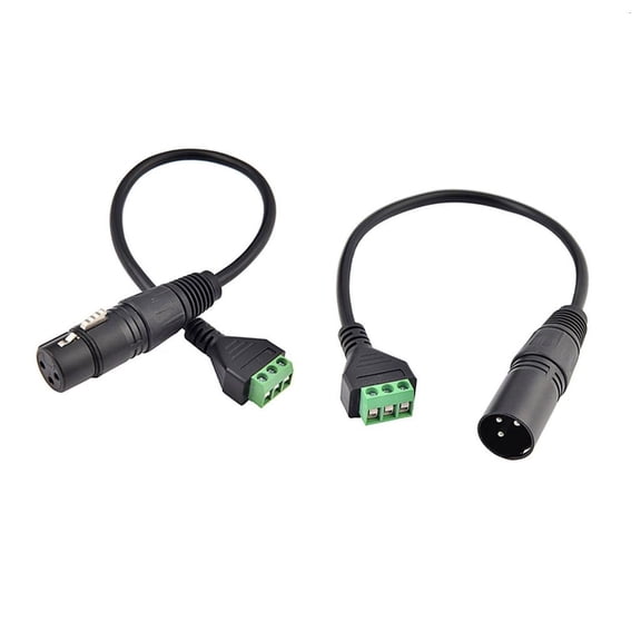YongCo Clear Signal Transmission Double Channel Audios Patches Cables 3 Pin Female