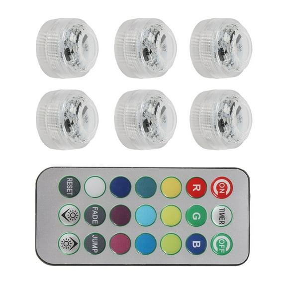 YongCo Color LED Night Light Set With Remote Control And 6 Waterproof Lamps For 3D Printed Decorative Lamp