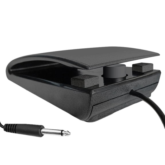 YongCo Compact and Responsive Foot Pedal Sustain Pedal with 1.6m Cable for MIDI Keyboard Perfect for Musicians on the Move