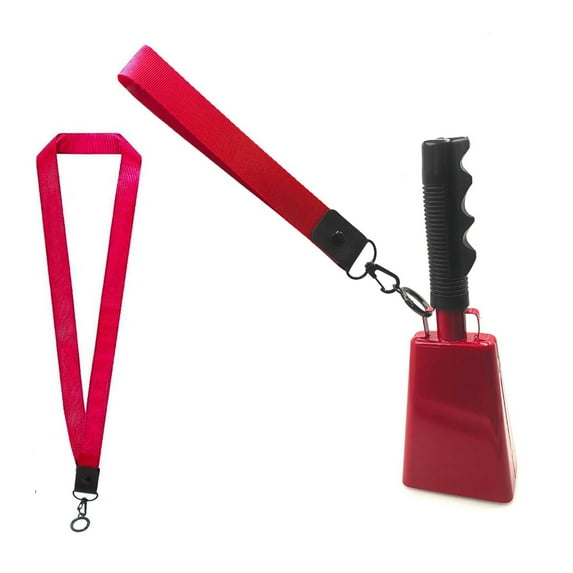 YongCo Cowbell with Handle Noise Maker Cheering Bells School Bells Hand Call Bells Handheld Cow Bells for Footballs Game Party