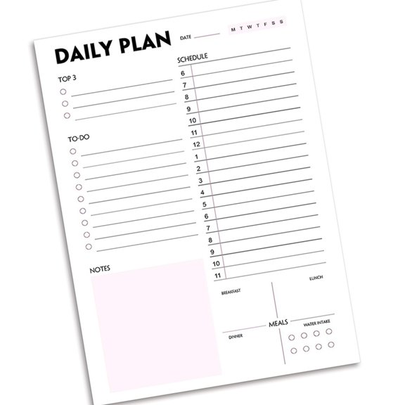 YongCo Daily Fitness Meal Planner Notebook Workout Meal Tracking Journal Notepads