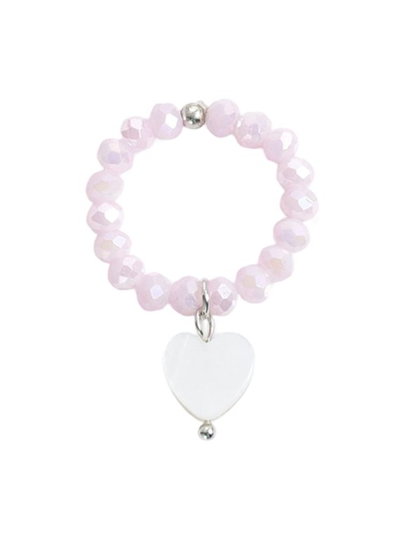 Delicate Artisanal Crafted Shell Jewelry Ring With Dateless Heart Motifs Scratch Resistant Accessory For Romance Event