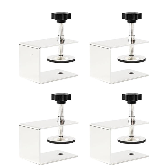 YongCo Drawer Face Fastening Clip with Stainless Steel Construction, Set of 4 Drawer Fixing Clamps