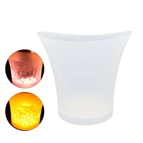 YongCo Durable LED Ice Bucket Lighted Ice Bucket PP Material Large Capacity Ice Tub Ice Kegs Suitable for Party Bars and Club