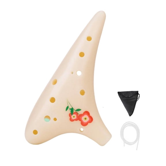 YongCo Durable Resin Ocarina 12 Hole Balanced Sound Output For Various Skill Levels