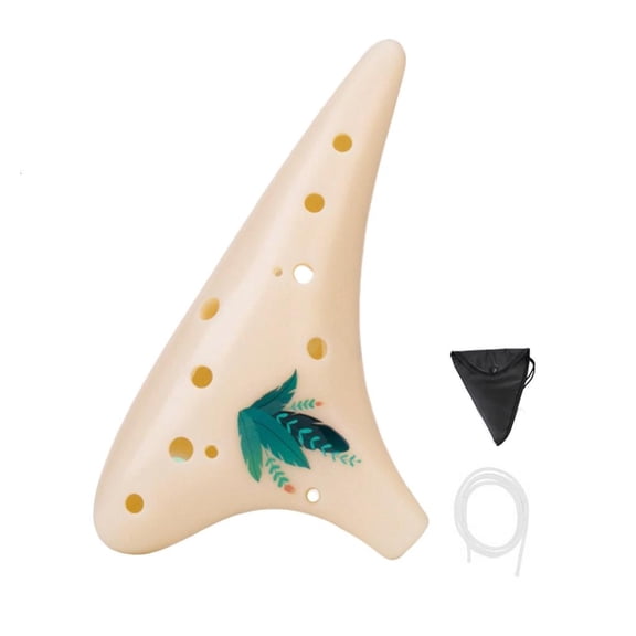 YongCo Durable Resin Ocarina 12 Hole Balanced Sound Output For Various Skill Levels