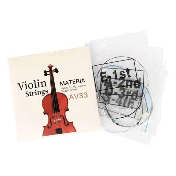 YongCo Durable Violin String Universal Set Nylon Violin Fiddle String Replacement