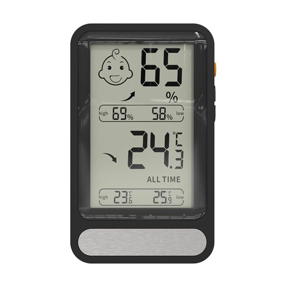 YongCo Easy Read Digital Thermometers Hygrometer With Memory Function And Bright Backlight For Home Climate Control