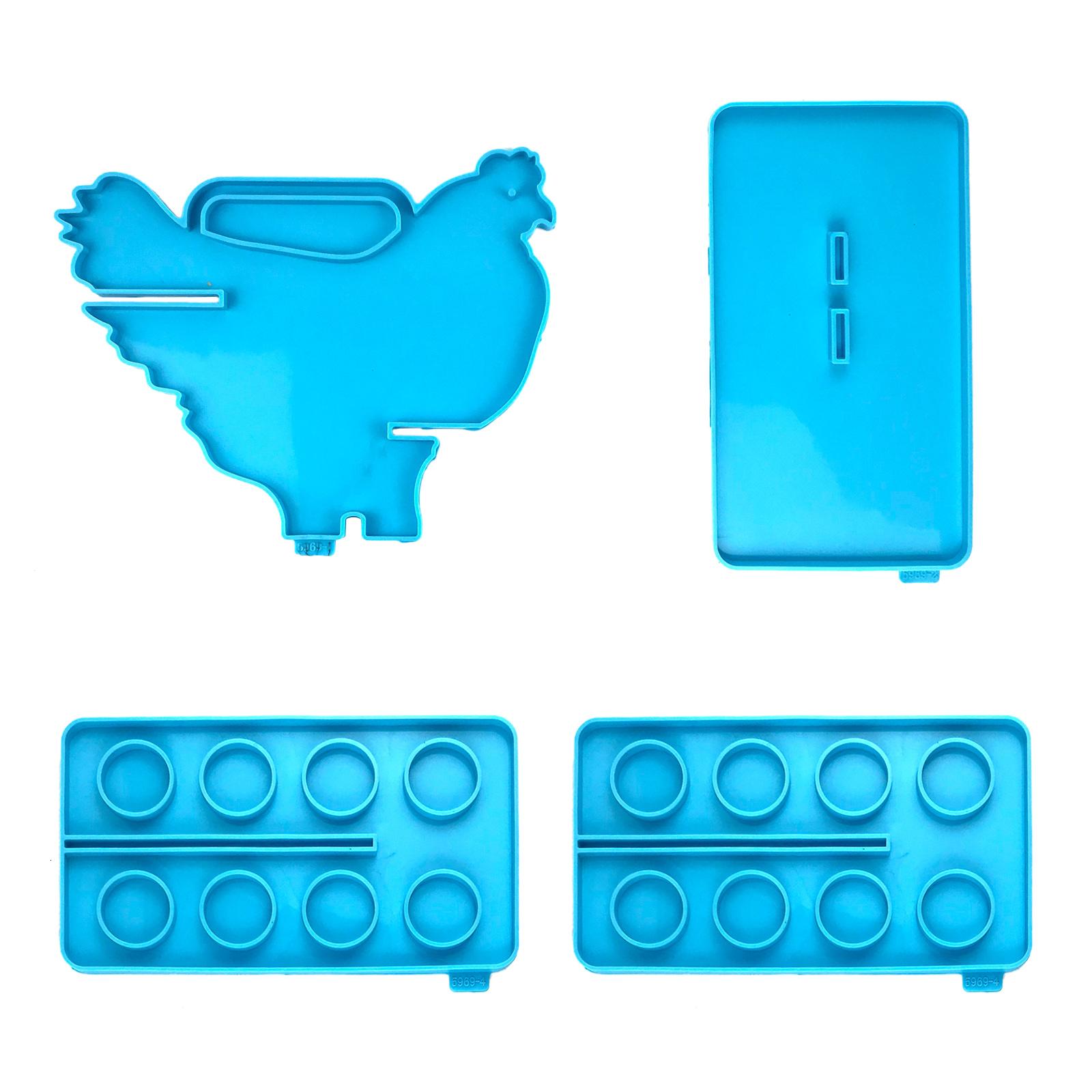YongCo Egg Holder Epoxy Resin Silicone Plaster Mold Stackable Fridge ...
