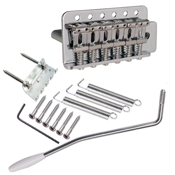 YongCo Electric Guitar Tremolo Bridge System, 6 String Guitar Bridge with whammy Bar for 6 String Guitar Tailpiece Replacement