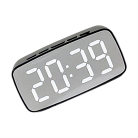 YongCo Electronic Mirrored Clock With Alarm LED Display Builts ...
