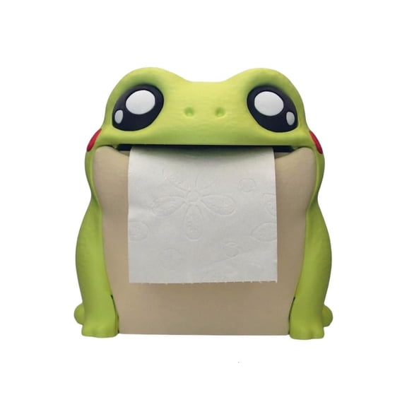 YongCo Elegant Frogs Face Tissue Box Container Spacious Interior Access Opening Home Decorative Accent
