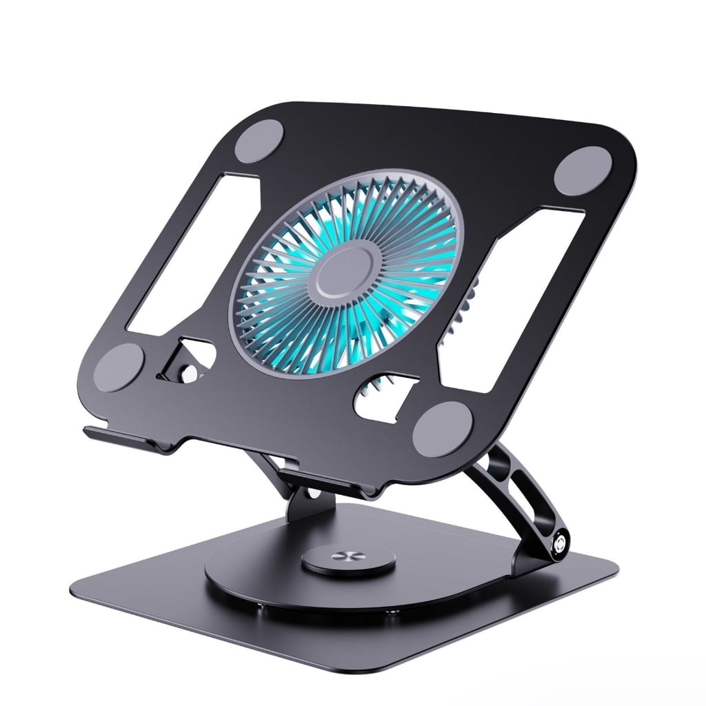 YongCo Ergonomic Notebook Stand with 3 Speed Fan and AntiSlip Laptop ...