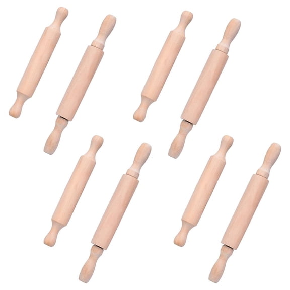 YongCo Friendly Miniature Rolling Pin UnpaintedW00denBaking Accessory Delicate Design For Small Hand Easy Dough Prepar