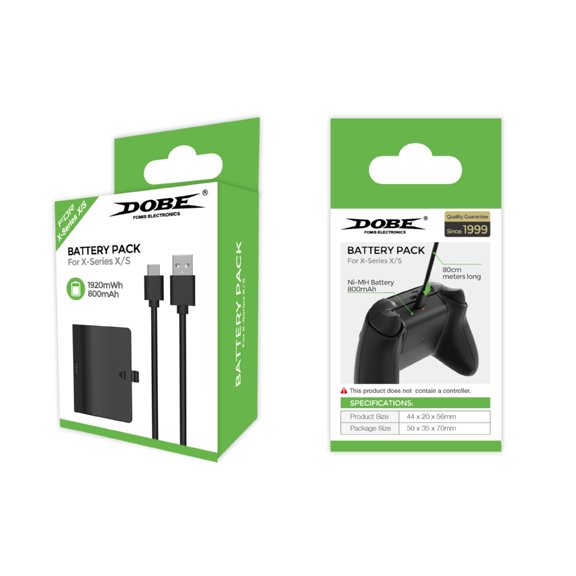 YongCo Gamepad Batteries Replacement Game Controller Rechargeable Battery Pack for SeriesS 800mAh Battery Pack with USB Cable