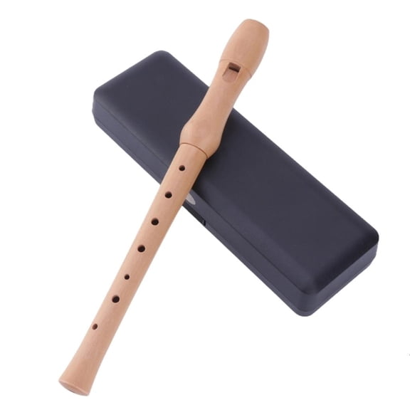 YongCo German Fingering Treble Flute Soprano Wood Recorder Instrument C Key 8 Holes