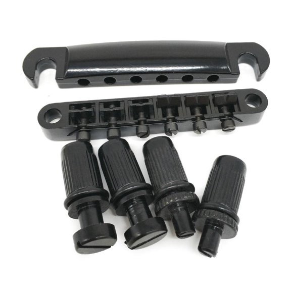 YongCo Guitar Tune O-Matic Bridge and Stop Bars Tailpiece Combo with Studs Replacements Sets for LP 6 String Electric Guitars